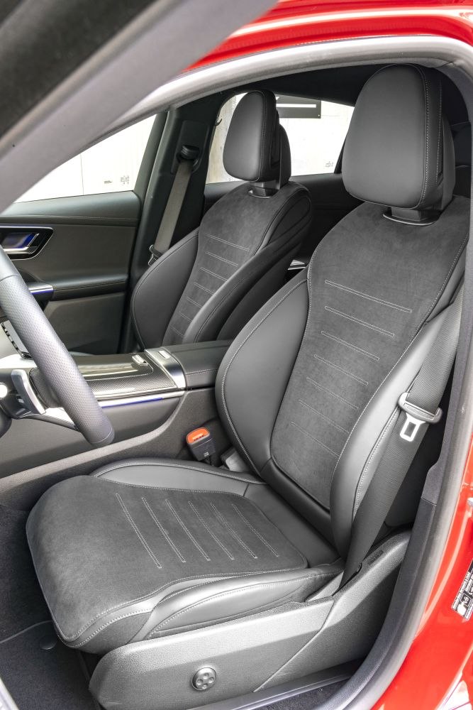 WANGZENIU Gurtpolster Für Mercedes GLC Coupe - Carbon Optik - Schulterkomfort Pur